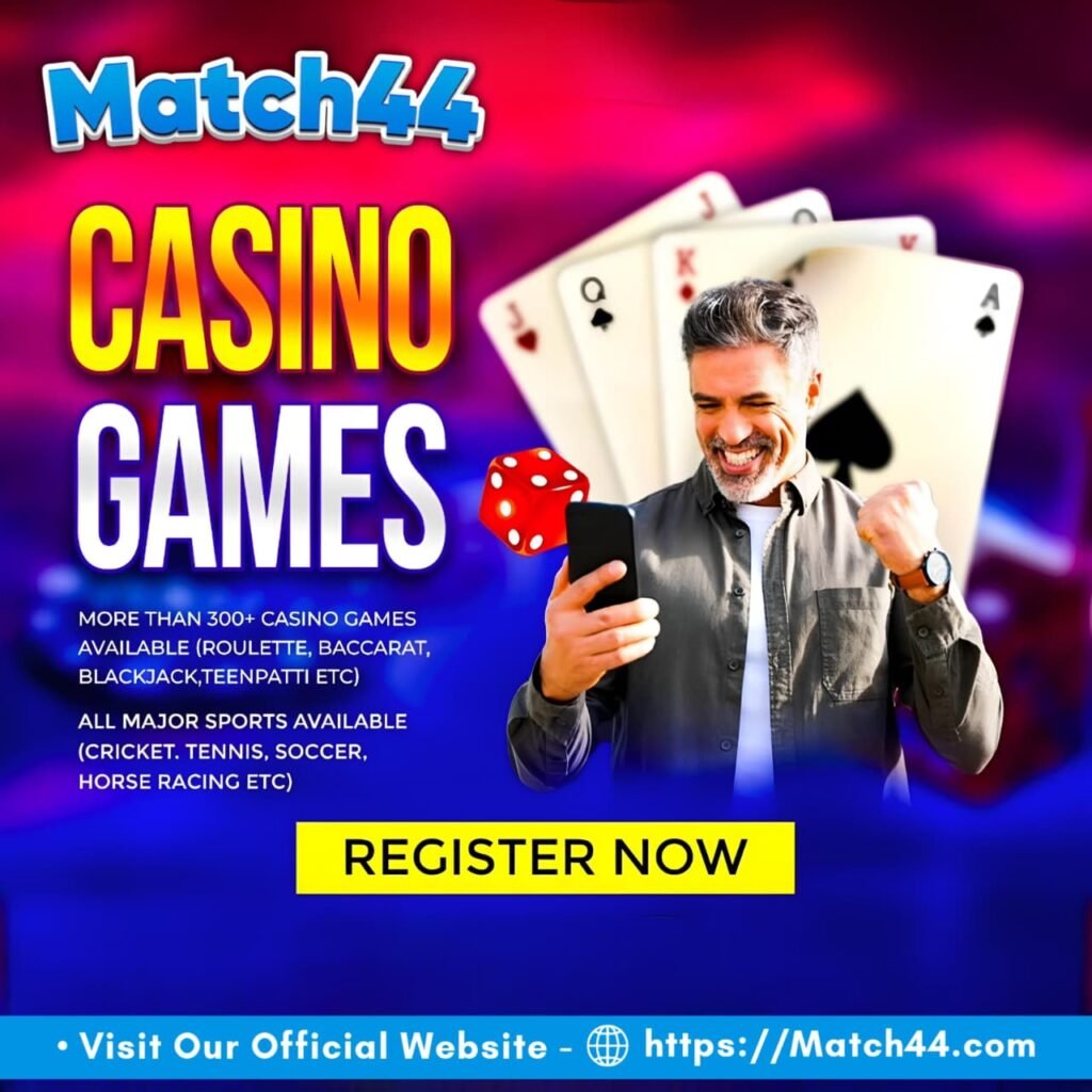 Match44 is a premium online platform that provides instant access to cricket betting IDs , fantasy sports , and casino games. With thousands of satisfied...
